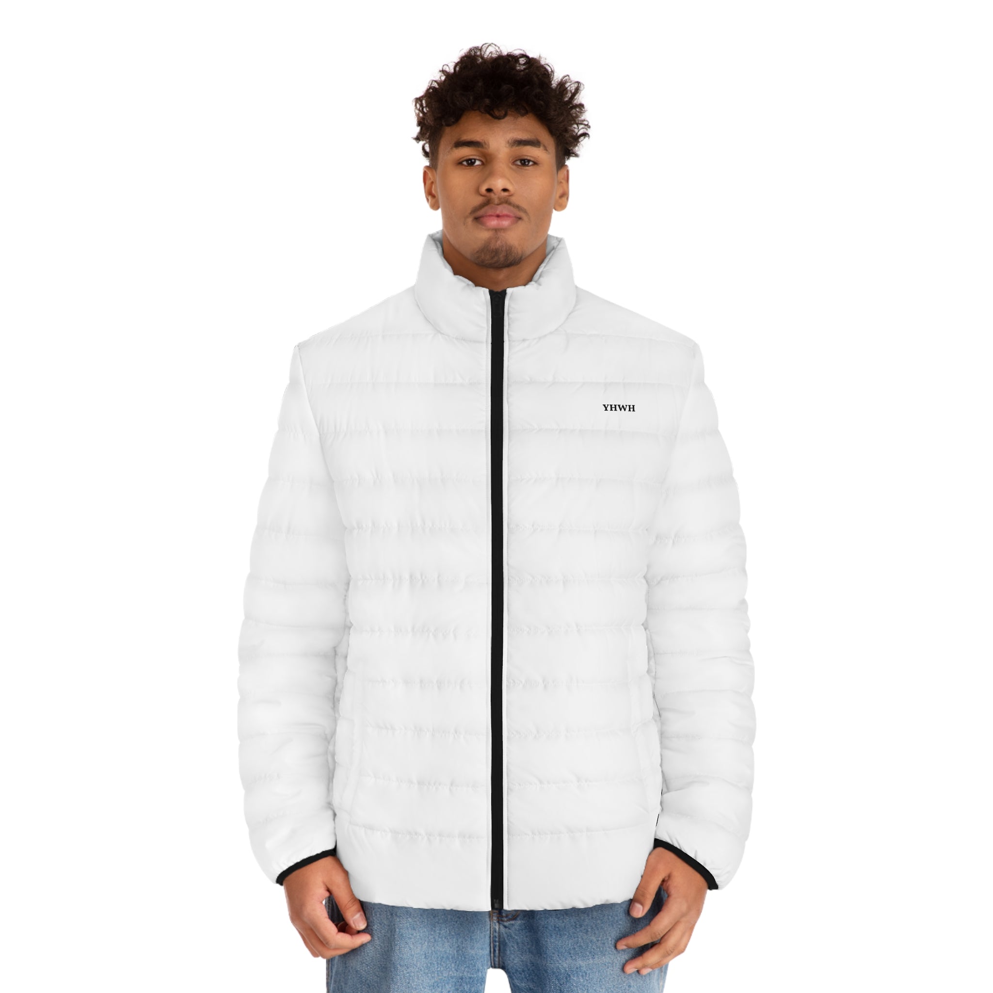 YHWH White Puffer Jacket