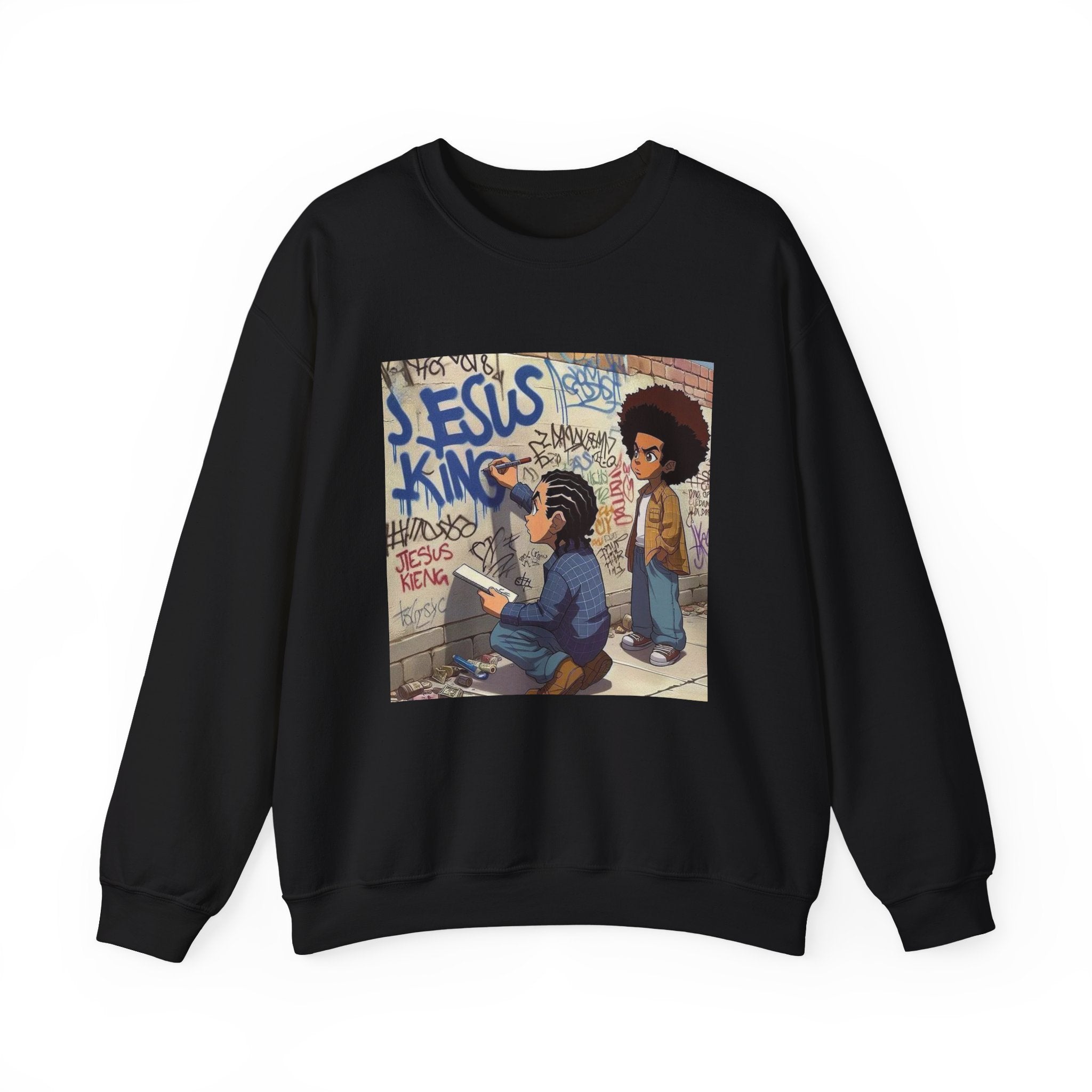 Jesus is King Street Art Sweatshirt
