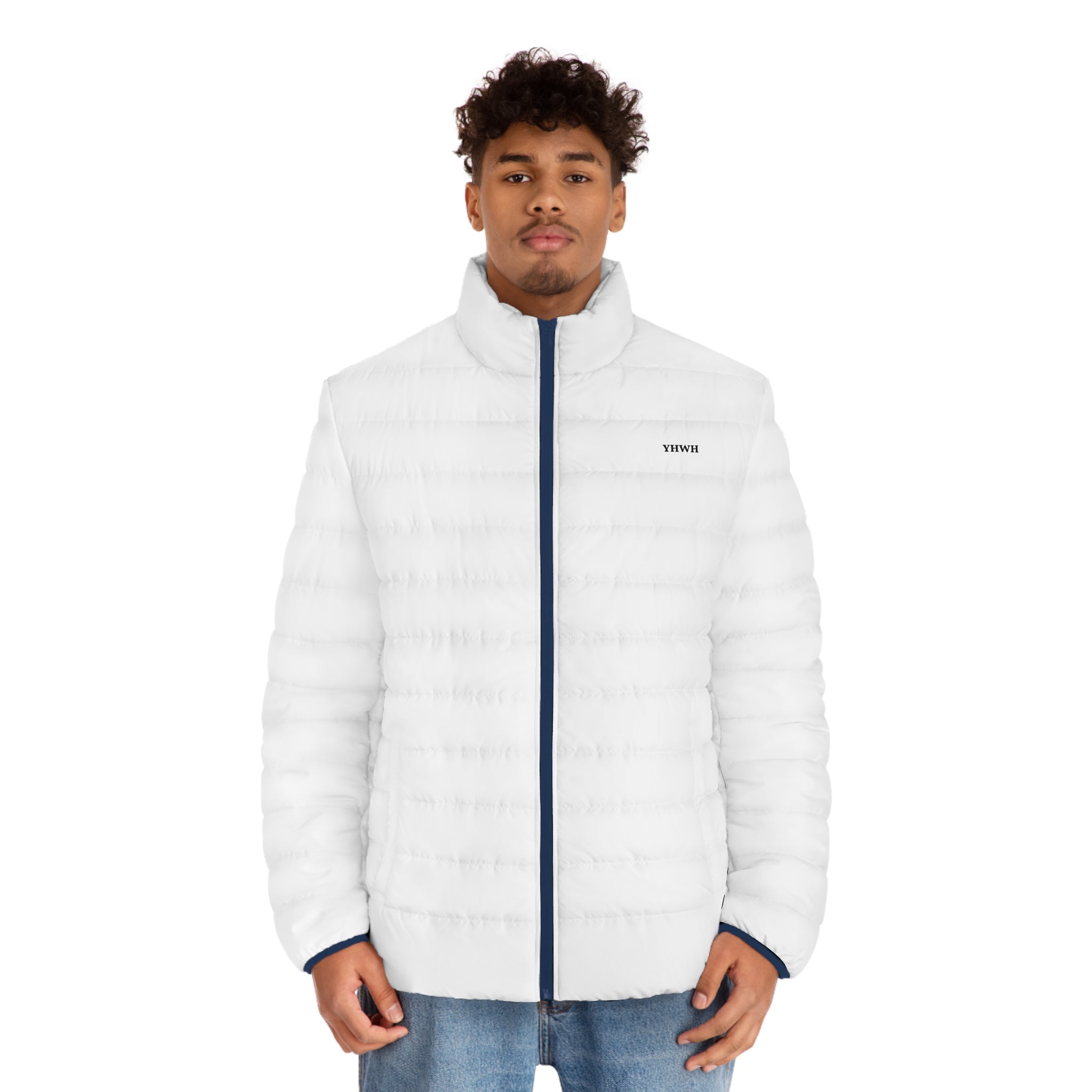 YHWH White Puffer Jacket