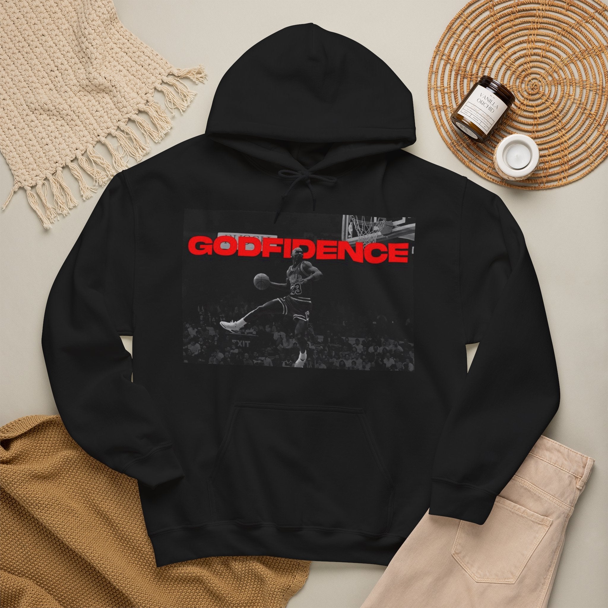 Godfidence Black Hoodie