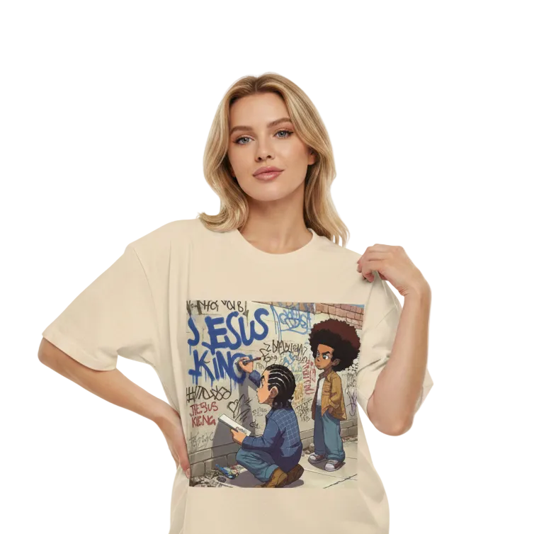 Jesus is King Street Art T-Shirt